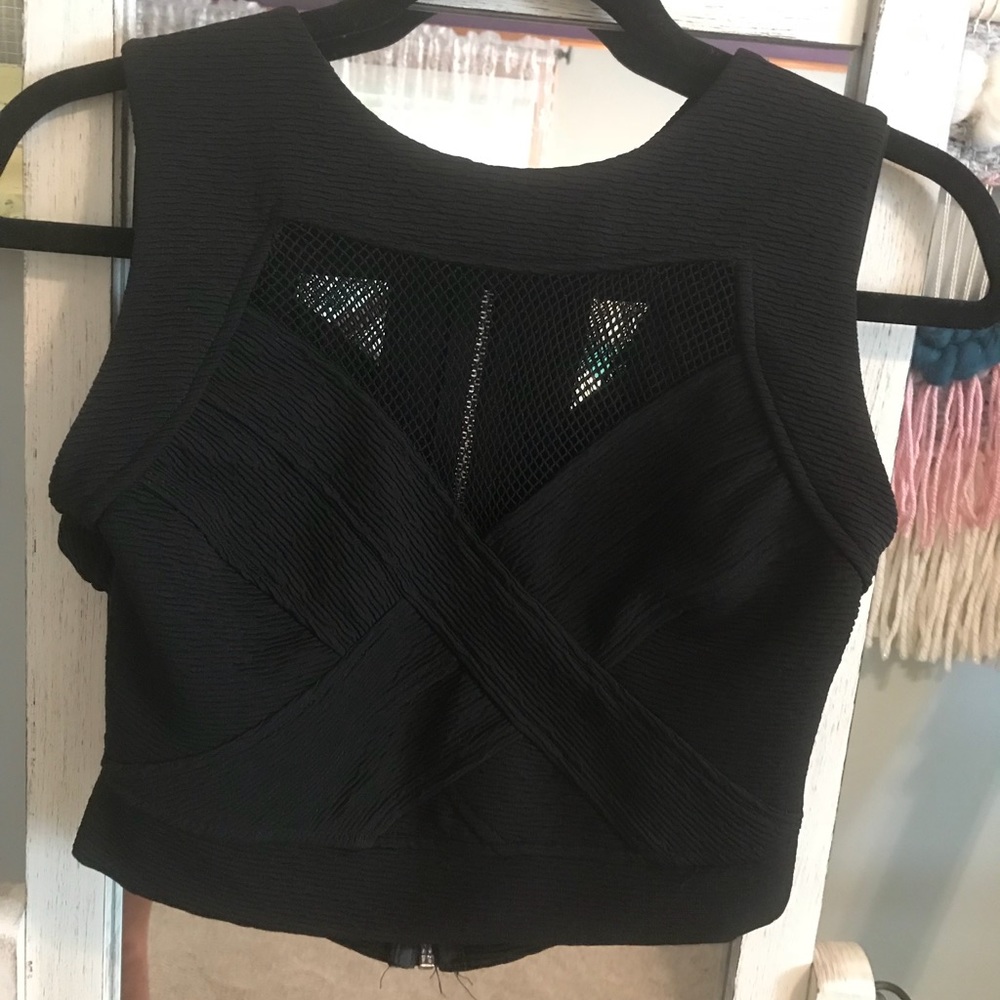 Forever 21 Black Crop Top